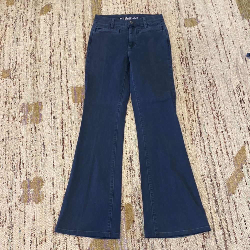 MiH stretchy dark wash flare jeans Marrakesh